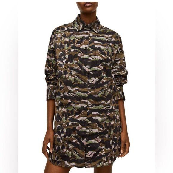 ALLSAINTS Oniyuri Shirt Dress Size US 6/ UK 10 - Picture 11 of 11